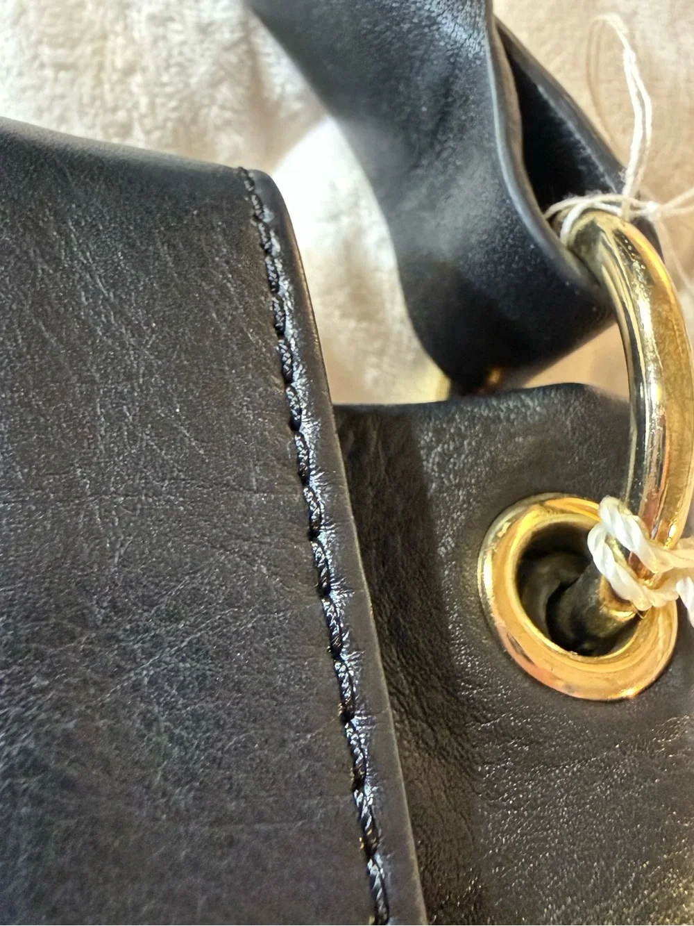 NWT Christopher Kon Black Genuine Leather Slouch Hobo Shoulder Bag Braided Strap